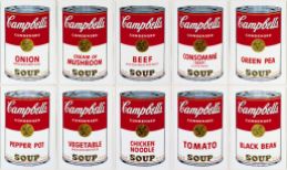 Campbell's Soup Cans, Andy Warhol, 1962