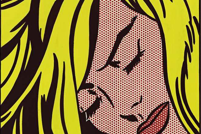 Roy-Lichtenstein-Sleeping-Girl-1964-detail