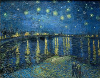 Nuit étoilée sur le Rhône, Vincent Van Gogh, 1888